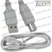 Цена от 23.85 грн. на Шнур USB штекер A - штекер В, Vers.2.0, диам.-4.5мм, 1,8 метра, серый, Tcom